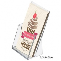 Prospektustartó, asztali, 1 rekeszes, 1/3 A4